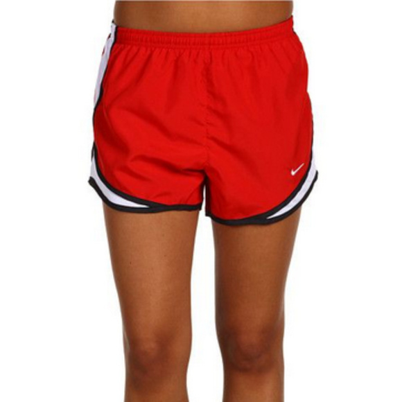 Red nike track shorts Clearance